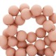 Acryl Perlen rund 4mm matt Dusty mauve pink